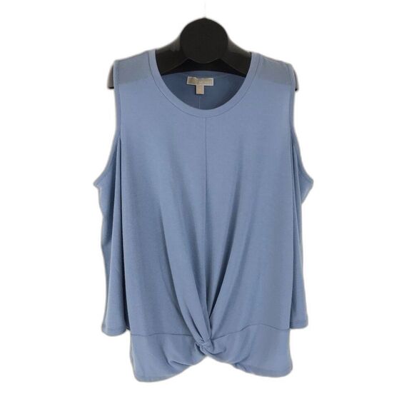 MICHAEL Michael Kors Tops - NEW MICHAEL Michael Kors Cold Shoulder Twist Hem Top Women's Plus 2X Long Sleeve